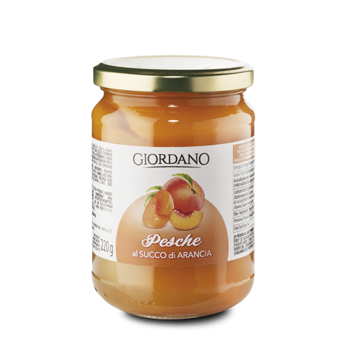 Pesche Sciroppate Al Succo D'arancia - 370.00g