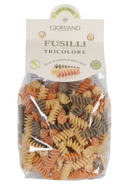 Fusilli Tricolore Al Pomodoro E Basilico - 250.00g